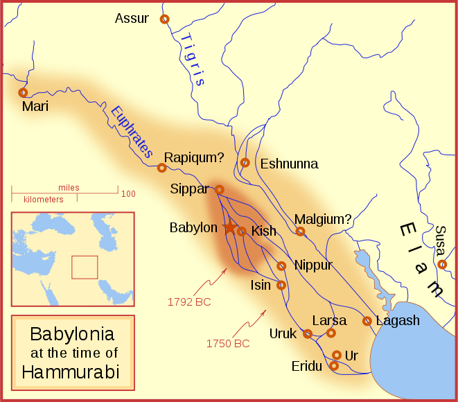 The Empire of Babylon Under Hammurabi