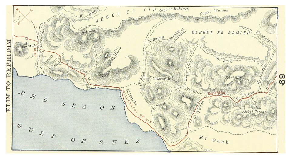 The Exodus Route — From Rameses to the Red Sea