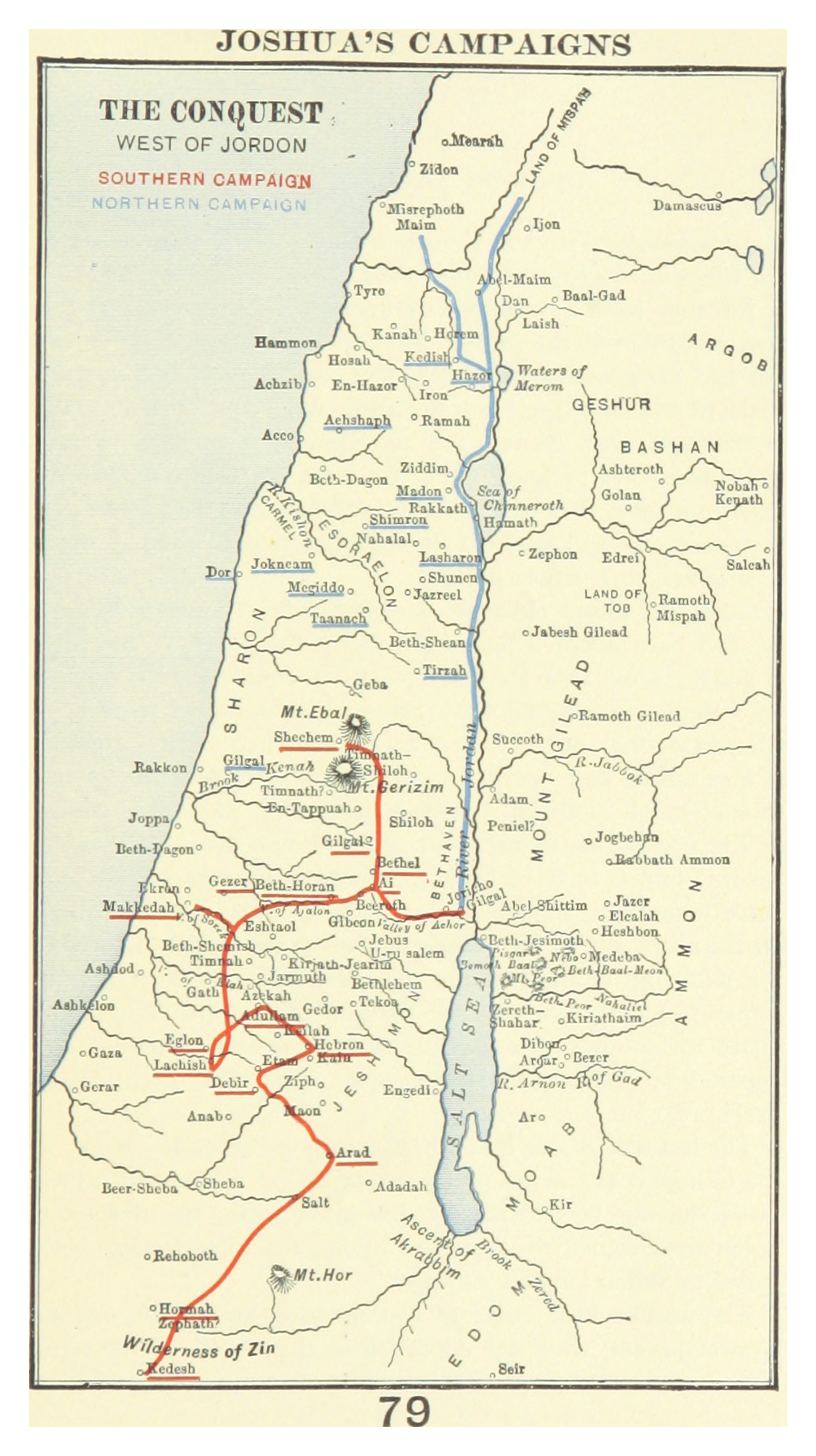 The Southern Campaign — Joshua Defeats Five Kings
