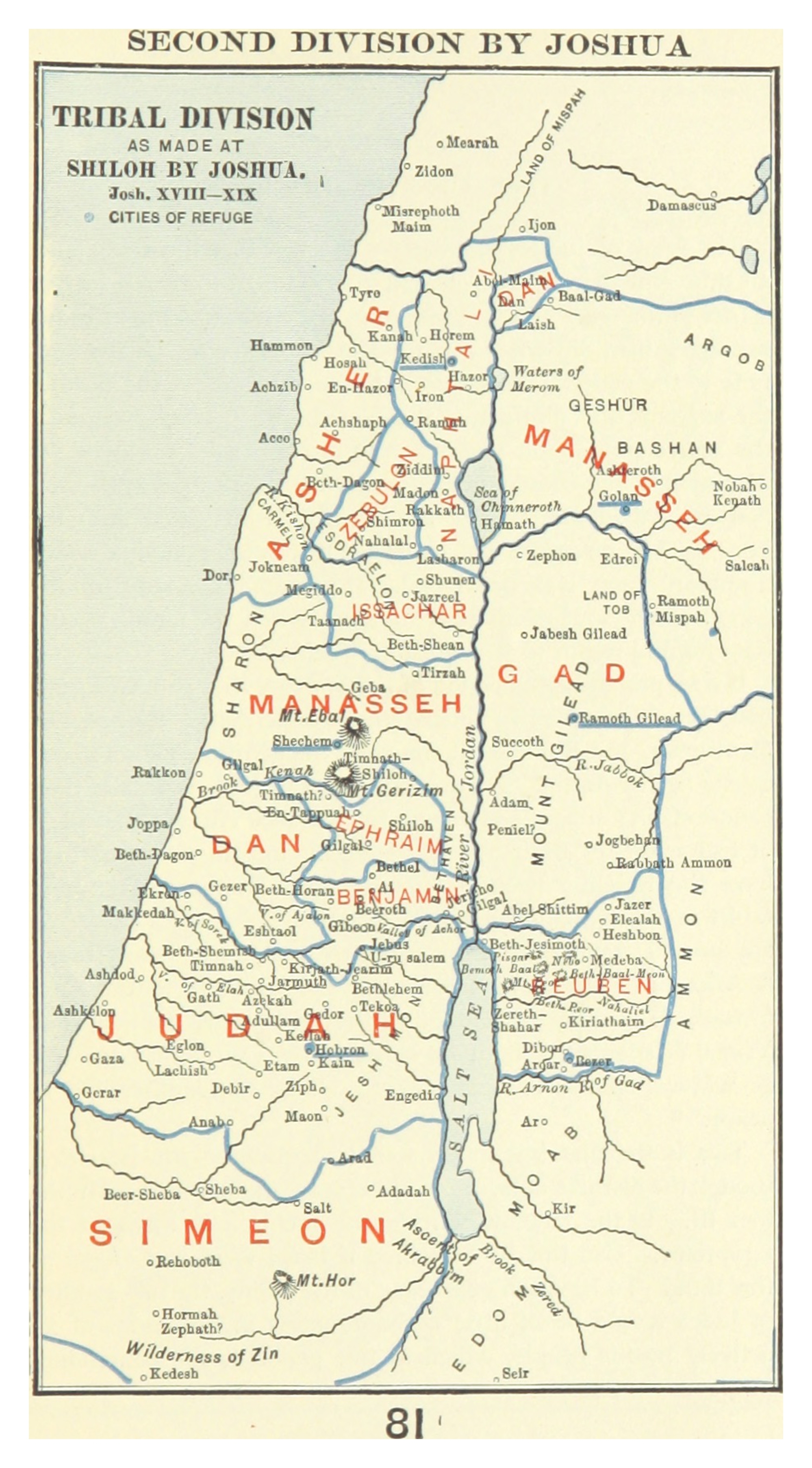 The Tribal Allotments of Israel — Overview