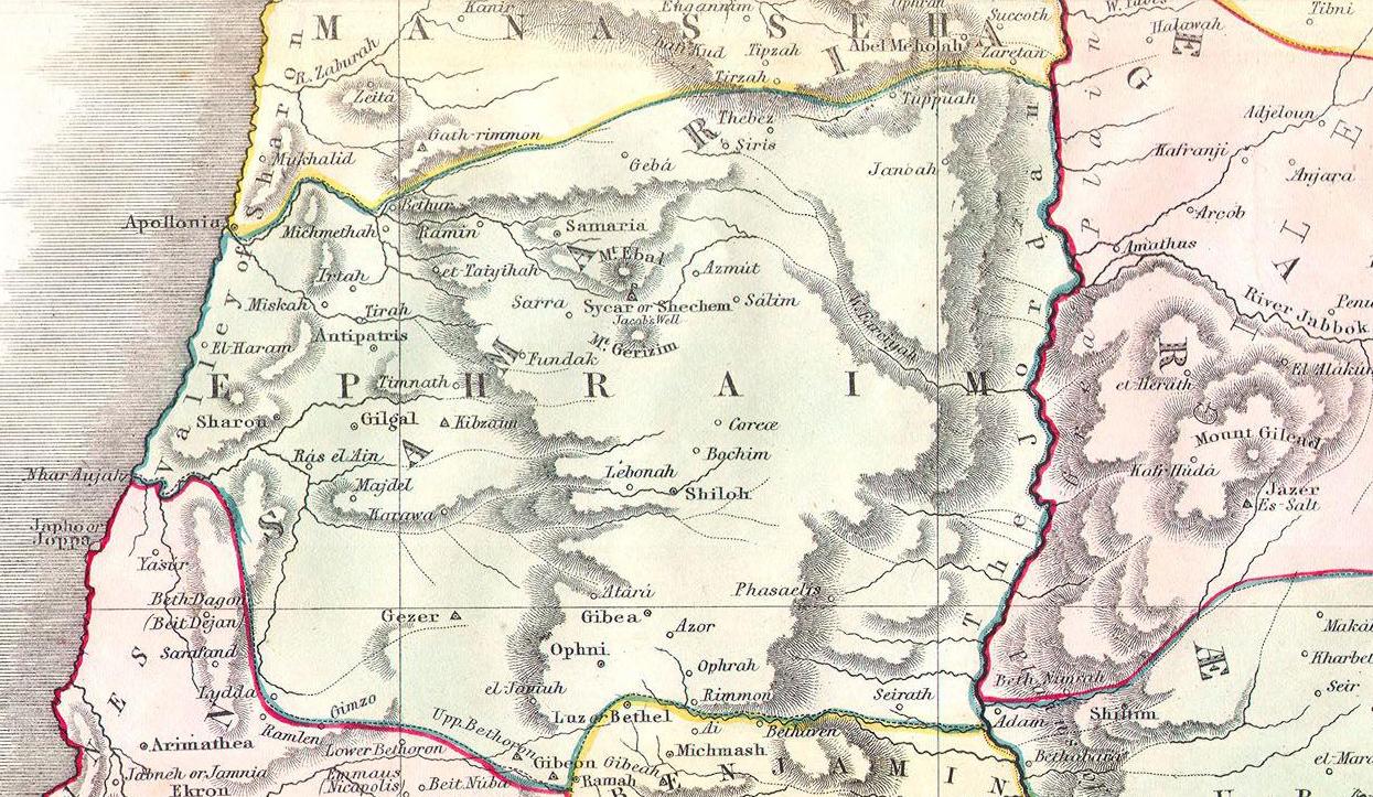 The Tribe of Ephraim — Its Territory
