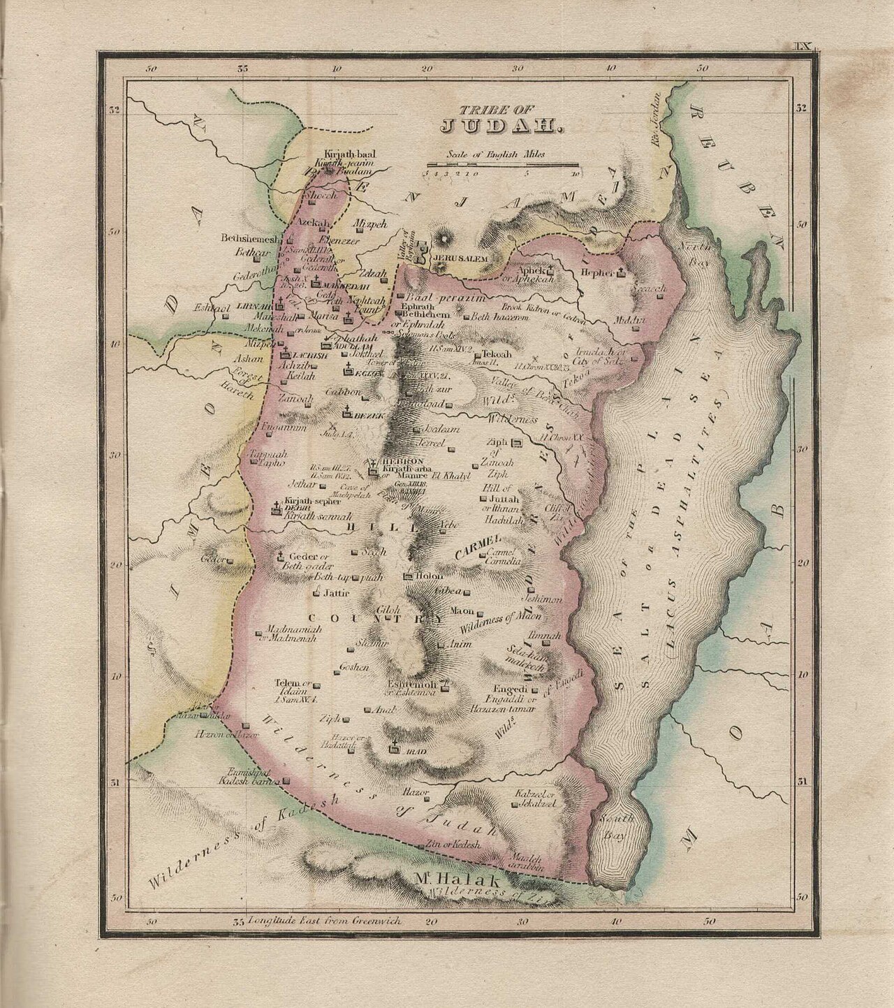 The Tribe of Judah — Its Territory